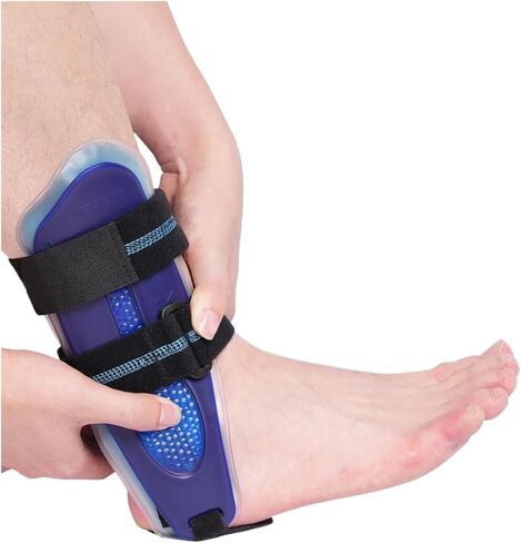 دعامة تثبيت جبيرة الكاحل لدعم القدمين، وكسر الكاحل والالتواء، دعامة قابلة للتعديل (جل أزرق) in Kuwait