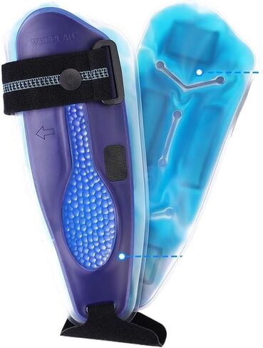 دعامة تثبيت جبيرة الكاحل لدعم القدمين، وكسر الكاحل والالتواء، دعامة قابلة للتعديل (جل أزرق) in Kuwait