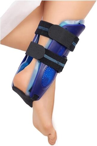 دعامة تثبيت جبيرة الكاحل لدعم القدمين، وكسر الكاحل والالتواء، دعامة قابلة للتعديل (جل أزرق) in Kuwait