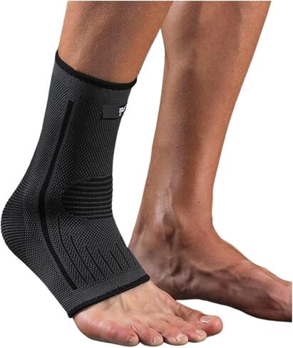 دعامة دعم الكاحل لكرة القدم لكرة السلة، دعامة للكاحل ضاغطة من النايلون، حزام للكاحل (دعم برتقالي للكاحل، مقاس L) in Kuwait