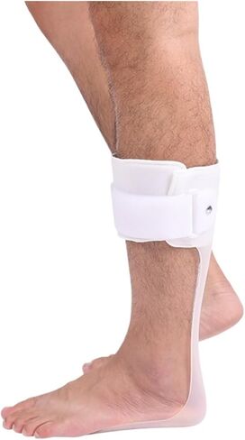 Brace Drop Foot Brace, Rigid Ankle Foot Orthosis Support for Walking with Shoes Protector(with Line Right A,XL) in Saudi Arabia