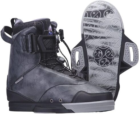 Hyperlite Defacto Mens Wakeboard Bindings Black/Grey in Saudi Arabia