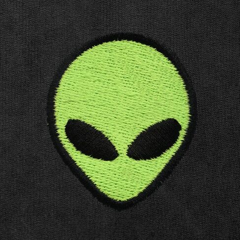 DALIX Alien Embroidery Washed Sweatsuit Set Hoodie Jogger Soft Fleece Relaxed Fit Lounge Mens in Saudi Arabia