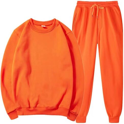 Men'S Tracksuits 2 Piece Set Casual Outfits Crewneck Sweatshirt Tracksuit & Joggers Sweatpants Sweatsuit Set in Saudi Arabia