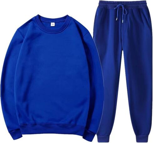 Men'S Tracksuits 2 Piece Set Casual Outfits Crewneck Sweatshirt Tracksuit & Joggers Sweatpants Sweatsuit Set in Saudi Arabia