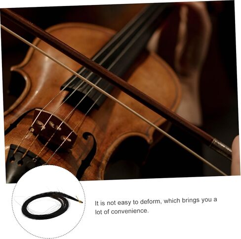 FAVOMOTO 2pcs Professional Bow Hair Repair Kit Bundles of Durable Horsehair for Bow Repair for Musicians Black Color in Saudi Arabia