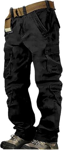 Alalaso Men's Cargo Pants Camouflage Military Tactical Work Pants with Pockets Lightweight and Durable Tracksuit Pants in Saudi Arabia