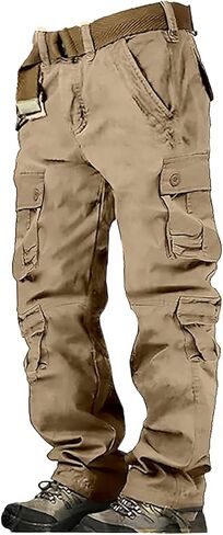 Alalaso Men's Cargo Pants Camouflage Military Tactical Work Pants with Pockets Lightweight and Durable Tracksuit Pants in Saudi Arabia