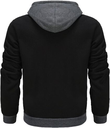 Alalaso Hoodies for Men 2025 Fall Casual Long Sleeve Sweatshirts Trendy Solid Color Drawstring Pullover Full Zip Up Outfits in Saudi Arabia