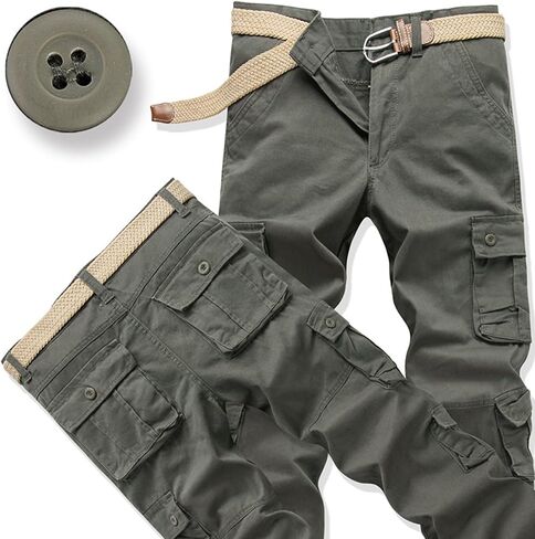 Alalaso Men's Cargo Pants Camouflage Military Tactical Work Pants with Pockets Lightweight and Durable Tracksuit Pants in Saudi Arabia