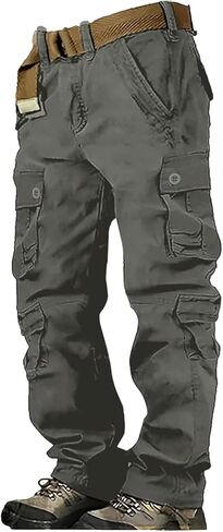 Alalaso Men's Cargo Pants Camouflage Military Tactical Work Pants with Pockets Lightweight and Durable Tracksuit Pants in Saudi Arabia