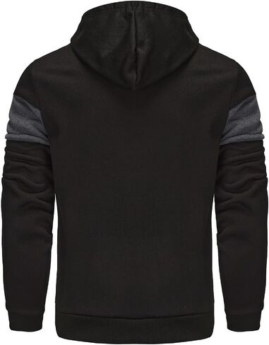 Alalaso Hoodies for Men 2025 Fall Casual Long Sleeve Sweatshirts Trendy Solid Color Drawstring Pullover Full Zip Up Outfits in Saudi Arabia