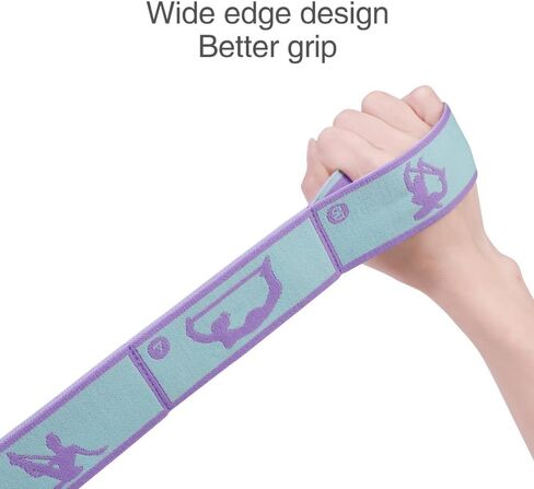 2 Pcs Kids Stretch Bands Dance Stretching Straps for Children Gymnastics Equipment Dance Training Elastic Band for Kids Multi-Loop Numbered Stretch Band for Ballet Cheerleading-8 Loops in Saudi Arabia