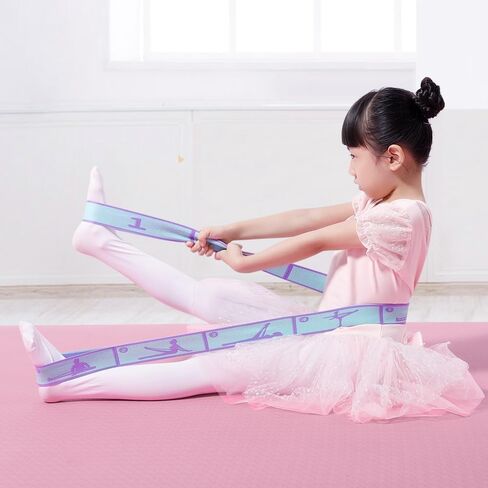 2 Pcs Kids Stretch Bands Dance Stretching Straps for Children Gymnastics Equipment Dance Training Elastic Band for Kids Multi-Loop Numbered Stretch Band for Ballet Cheerleading-8 Loops in Saudi Arabia