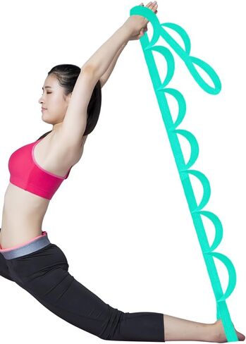 10 Loops Non-Elastic Stretch Strap for Home Workout, Exercise, Pilates and Gymnastics in Saudi Arabia