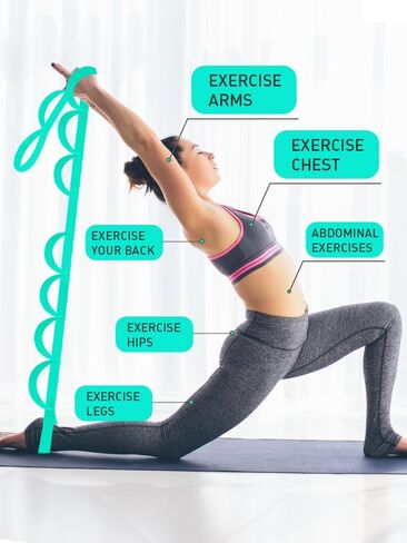 10 Loops Non-Elastic Stretch Strap for Home Workout, Exercise, Pilates and Gymnastics in Saudi Arabia