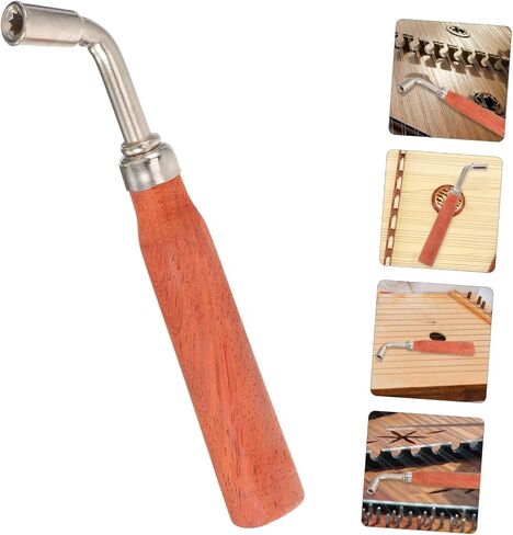 Professional Dulcimer Tuning Wrench Octagonal Metal and Wood Spanner Tool Handheld Instrument Tuner for Precise Tone in Saudi Arabia