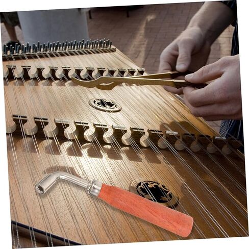 Professional Dulcimer Tuning Wrench Octagonal Metal and Wood Spanner Tool Handheld Instrument Tuner for Precise Tone in Saudi Arabia