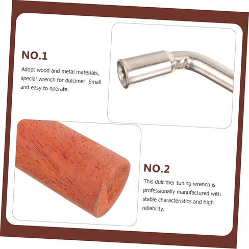 Professional Dulcimer Tuning Wrench Octagonal Metal and Wood Spanner Tool Handheld Instrument Tuner for Precise Tone in Saudi Arabia