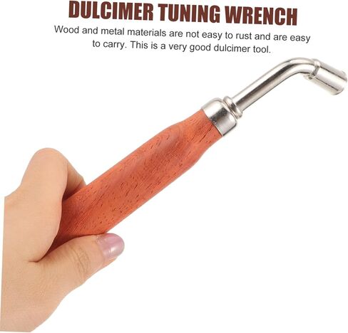 Professional Dulcimer Tuning Wrench Octagonal Metal and Wood Spanner Tool Handheld Instrument Tuner for Precise Tone in Saudi Arabia
