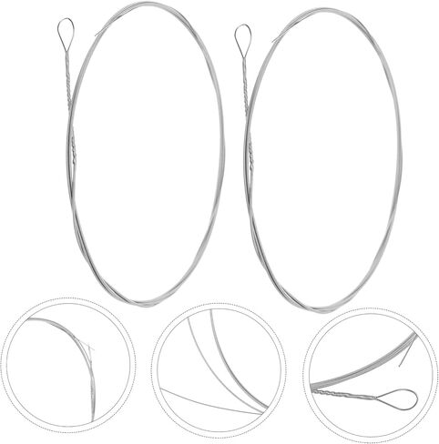 2Pcs Steel Dulcimer Strings Replacement Parts Instrument Strings for Dulcimer Players Easy to Install with Standard Tension for Resonant Sound Quality in Saudi Arabia