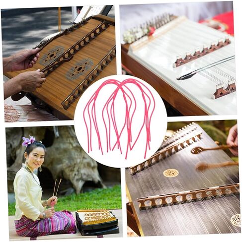 8pcs Yangqin Rubber Tubes Replacement Kit for Dulcimer Instruments Easy Installation Oxidation Resistant Thin Flexible Chinese Music Accessories in Saudi Arabia