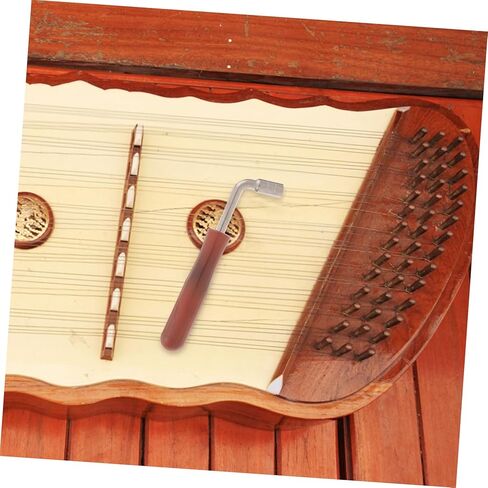 Professional Dulcimer Tuning Wrench with Wood Handle Metal Tone Tuning Tool for Model Instrument Repair and Maintenance in Saudi Arabia