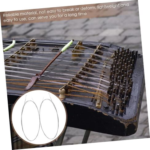 2Pcs Dulcimer Replacement Steel Strings Crisp Sound Musical Instrument Accessories for Learners and Players in Saudi Arabia
