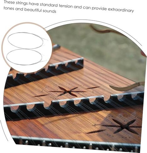 2Pcs Dulcimer Replacement Steel Strings Crisp Sound Musical Instrument Accessories for Learners and Players in Saudi Arabia
