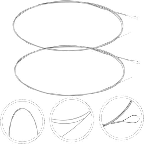 2Pcs Dulcimer Replacement Steel Strings Crisp Sound Musical Instrument Accessories for Learners and Players in Saudi Arabia