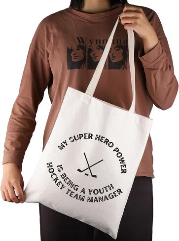 JNIAP Sport Lover Gift Hockey Manager Team Tote Bag Hockey Lover Gift Hoc-key Coach Gi-ft in Saudi Arabia