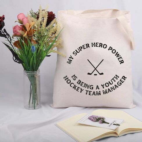 JNIAP Sport Lover Gift Hockey Manager Team Tote Bag Hockey Lover Gift Hoc-key Coach Gi-ft in Saudi Arabia