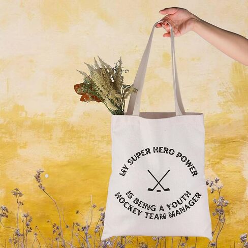 JNIAP Sport Lover Gift Hockey Manager Team Tote Bag Hockey Lover Gift Hoc-key Coach Gi-ft in Saudi Arabia