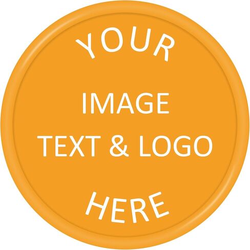 500 Custom Plastic Chips,Personalized Your Own Photo/Text/Logo on a Chip Double Sided Printing,Good for Beer or Drink in Bar Token in Kuwait