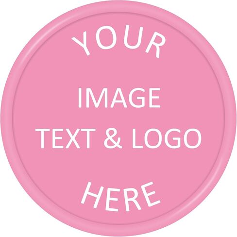 500 Custom Plastic Chips,Personalized Your Own Photo/Text/Logo on a Chip Double Sided Printing,Good for Beer or Drink in Bar Token in Kuwait