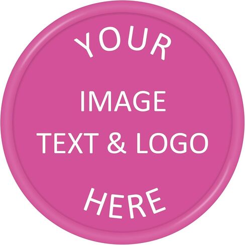 500 Custom Plastic Chips,Personalized Your Own Photo/Text/Logo on a Chip Double Sided Printing,Good for Beer or Drink in Bar Token in Kuwait
