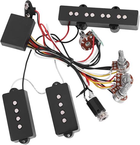 Dioche Enhanced Electric Bass Preamp Wiring Circuit Pickup Replacement Accessory for Jazz Bass with Easy Installation and Professional Performance in Saudi Arabia