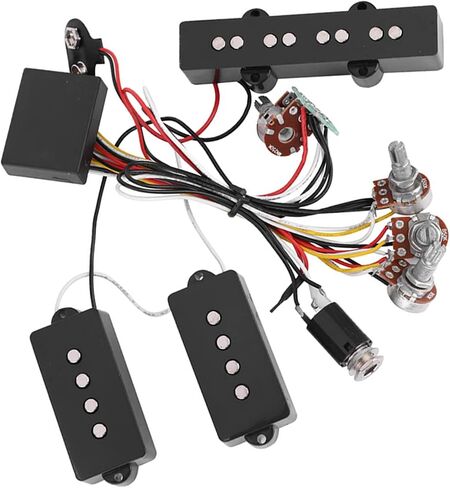 Dioche Enhanced Electric Bass Preamp Wiring Circuit Pickup Replacement Accessory for Jazz Bass with Easy Installation and Professional Performance in Saudi Arabia