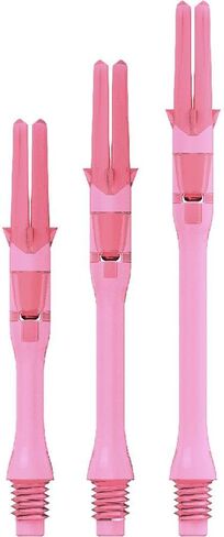 Dart Shafts: L-Shaft Silent - Spinning Dart Shafts - Pink Slim 440 (Extra Long) in Saudi Arabia