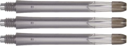 Dart Shafts | Clear Black | Long 330 | 1 Set (3 Shafts) | for Soft Tip & Steel Tip Darts in Saudi Arabia