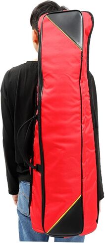 Oxford Cloth Trombone Case Thickened Portable Instrument Protective Bag for Tenor Trombone with High Tensile Strength and Abrasion Resistance Red in Saudi Arabia