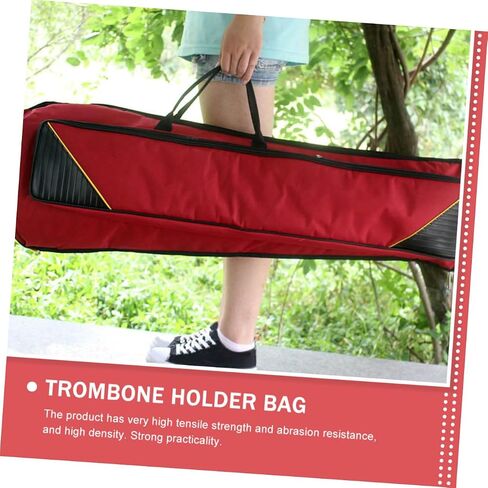 Thickened Oxford Cloth Trombone Bag Portable Musical Instrument Storage Case with Front Pocket for Tenor Trombone Players in Saudi Arabia