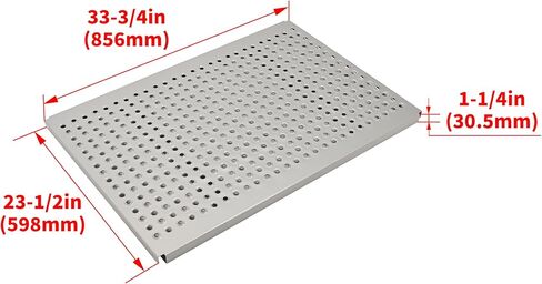 KUAFU 24"x34" Universal Semi-Truck Deck Plate Compatible with Freightliner Peterbilt Kenworth Truck Deck Plate Catwalk Steel Powder Coated Silvery in Saudi Arabia