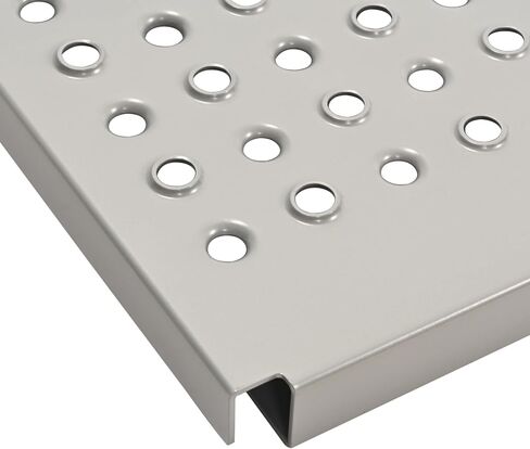KUAFU 24"x34" Universal Semi-Truck Deck Plate Compatible with Freightliner Peterbilt Kenworth Truck Deck Plate Catwalk Steel Powder Coated Silvery in Saudi Arabia