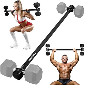 Dumbbell Converter, Convert Dumbbells to Barbell Set, Weight Bar for Bench Presses, Squats, Hip Thrust, Deadlifts, Home Weightlifting and Strength Training, Versatile Home Gym Equipment in Saudi Arabia