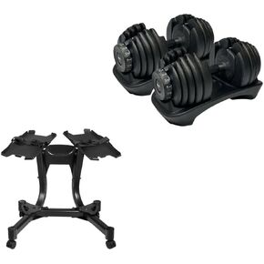Motv8 52.5 Lb Adjustable Dumbbell: Adjusts From 5-52.5 Lbs ; 15 Adjustable Weight Settings, COMPACT, SPACE EFFICIENT AND EASY TO USE (Pair) in Saudi Arabia