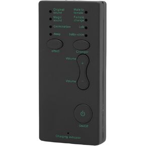 مغير صوت محمول من ASHATA، 4 مؤثرات صوتية، يغير واجهة USB قابلة لإعادة الشحن 3.5 مم، للهواتف الذكية وأجهزة الكمبيوتر اللوحية وأجهزة الألعاب in Kuwait