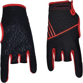 Alipis Professional Anti-Slip Silicone Bowling Gloves Breathable Elastic Sports Gloves for Outdoor Fitness Crimson Large Comfortable Flexible Fit in Saudi Arabia