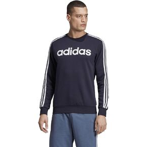 adidas Men's Essentials 3-Stripes Fleece Crew in Saudi Arabia