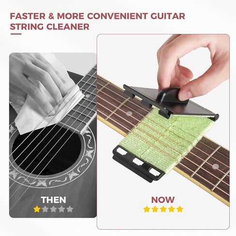 Guitar Capo Rechargeable Guitar Tuner Acoustic Guitar Accessories Kit Including Capo, Tuner, Picks, Wall Mount Hanger, Guitar String Cleaner for Guitar Players in Saudi Arabia